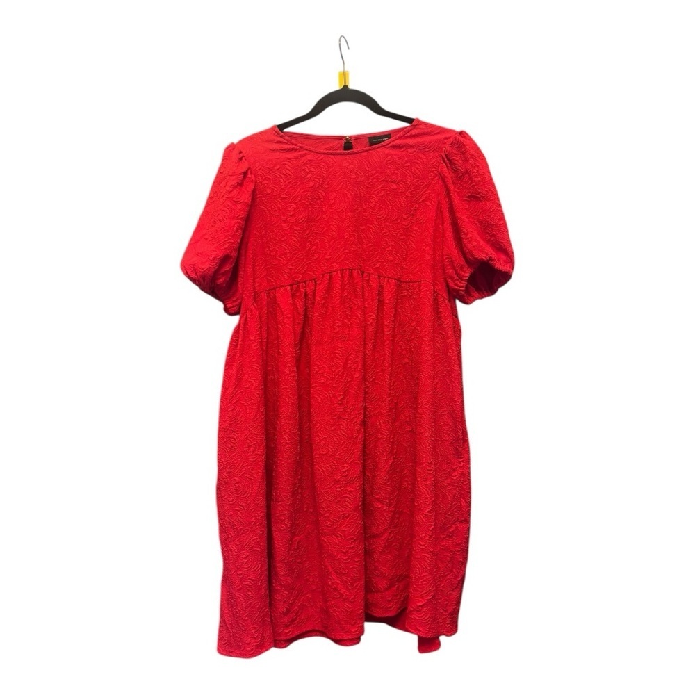 Who What Wear Red Babydoll Dress Size Large (L)